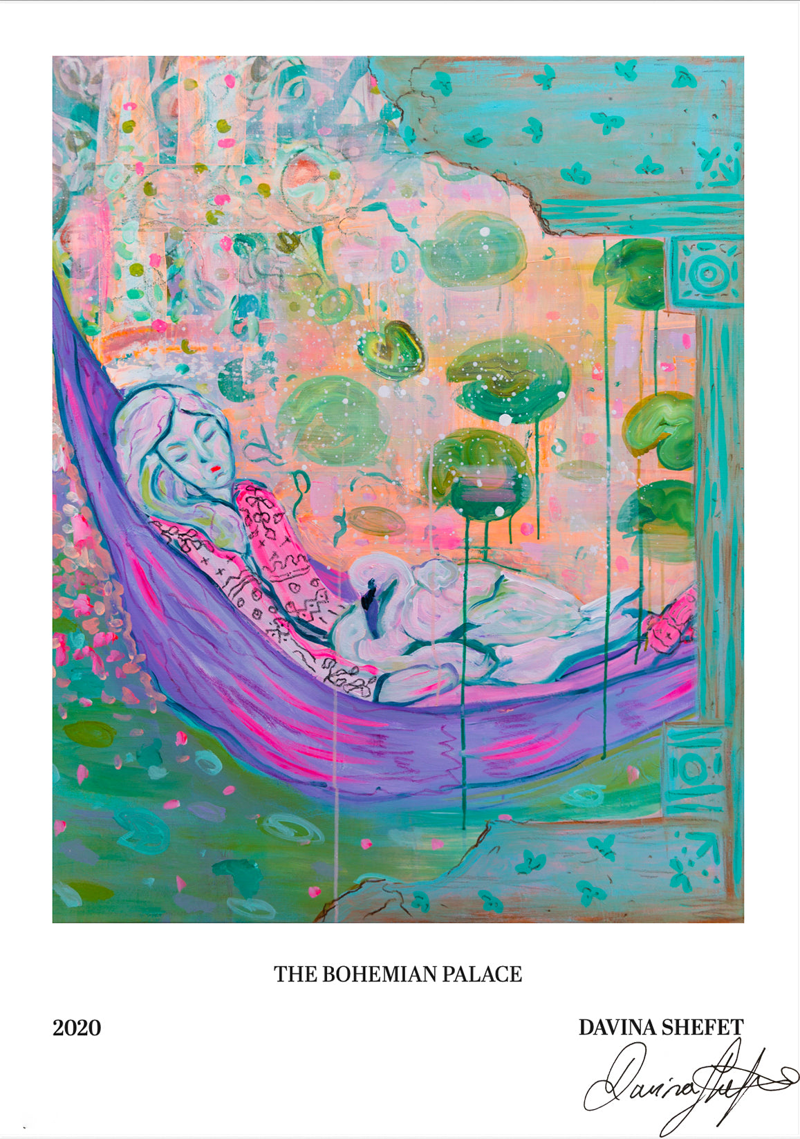 Signed Open Edition Print - Girl and Swan