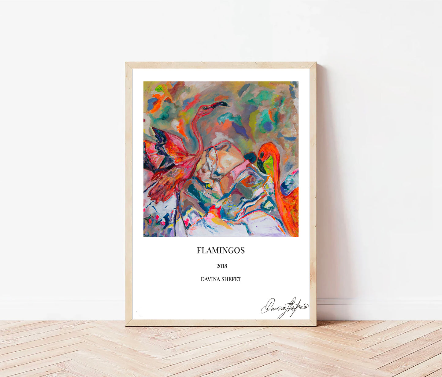 Signed Open Edition Print - Flamingo Couple