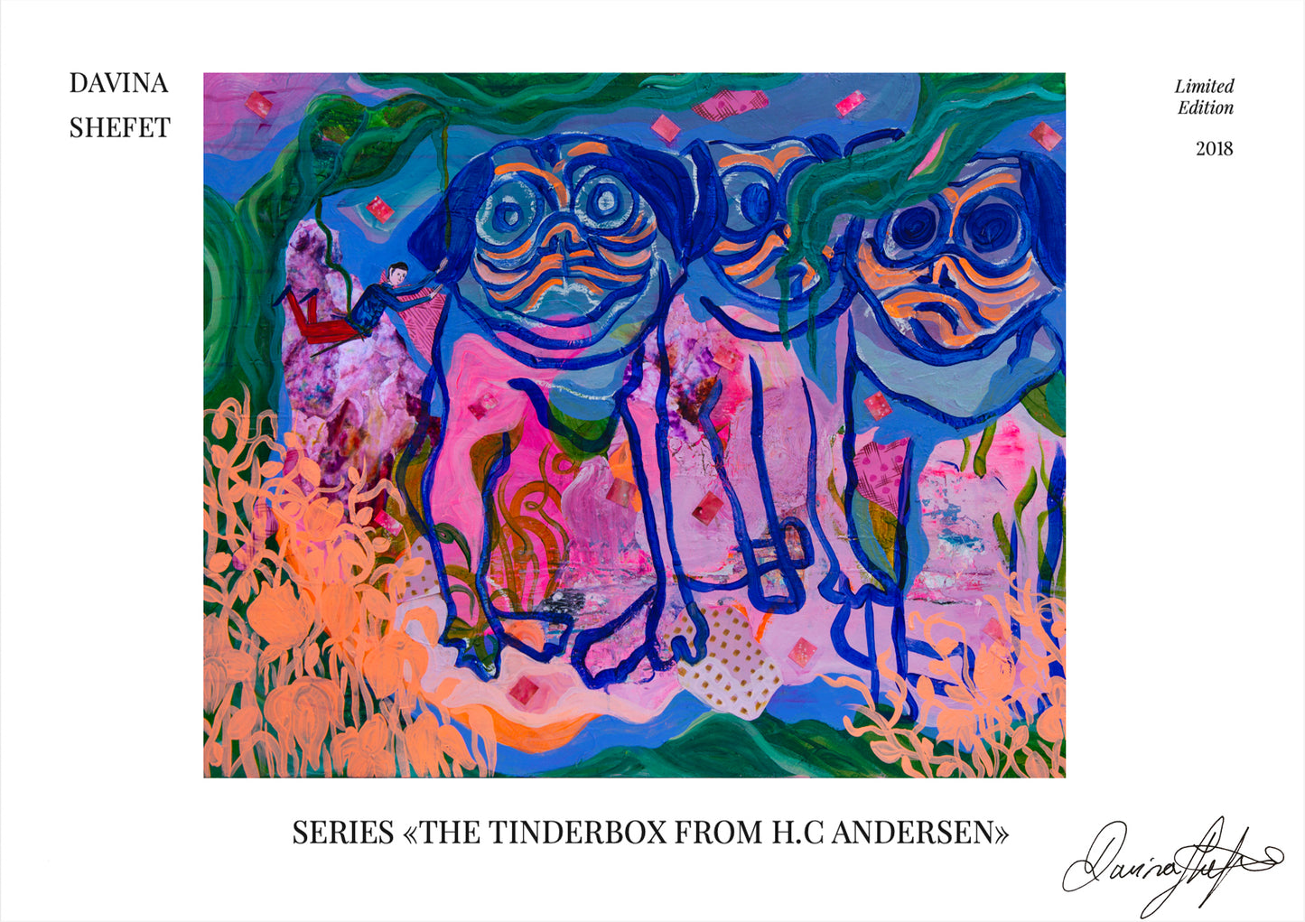Signed Open Edition Print - The Tinderbox, Mops
