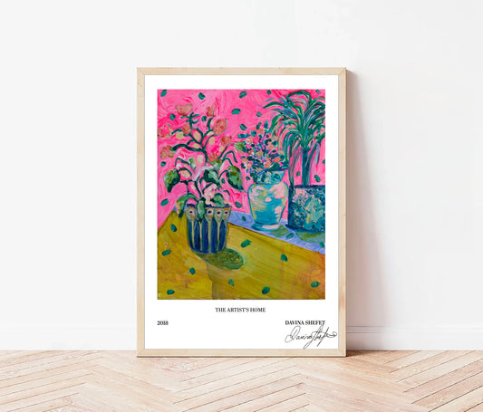 Signed Open Edition Print - The Artist’s Home, Yellow Table