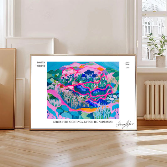 Signed Open Edition Print - The Nightingale From H.C Andersen