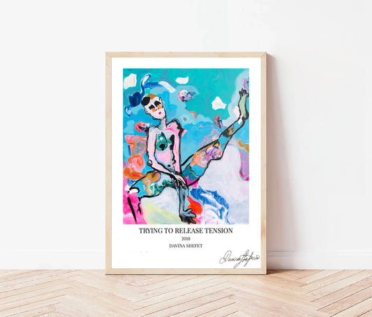 Signed Open Edition Print - Trying to release tension