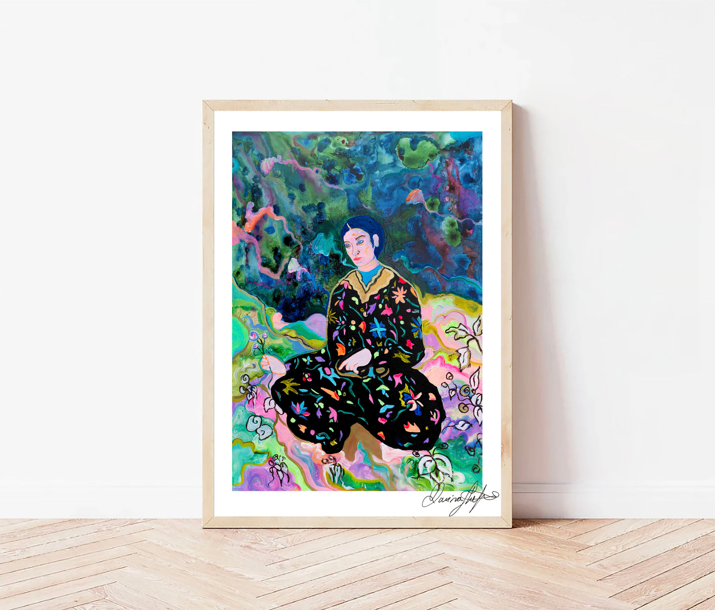 Signed Open Edition Print - Man in Persian Garden
