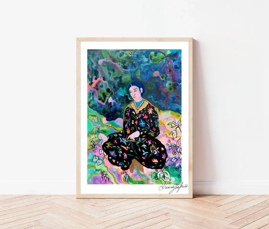 Signed Open Edition Print - Man in Persian Garden