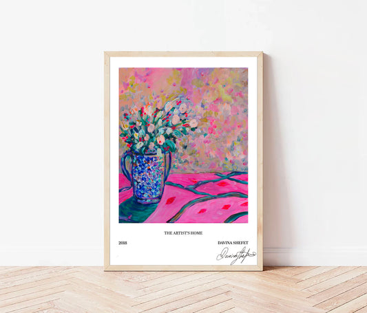 Signed Open Edition Print - The Artist’s Home, Blue Vase