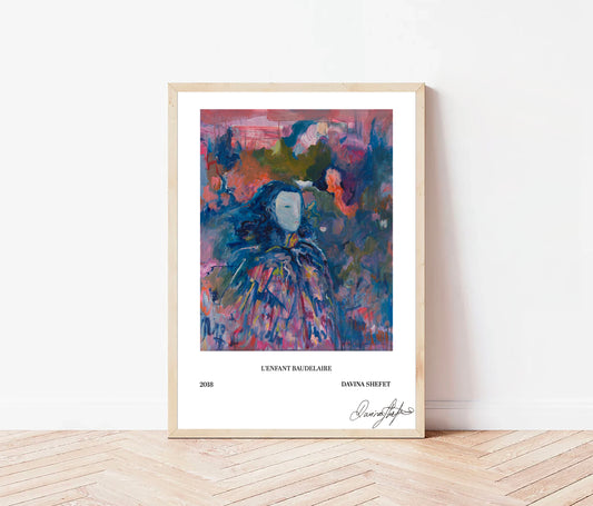 Signed Open Edition Print - Baudelaire as a Child