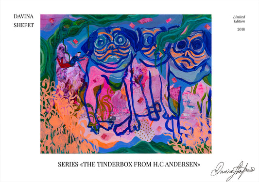 Signed Open Edition Print - The Tinderbox, Mops
