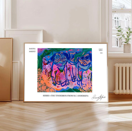 Signed Open Edition Print - The Tinderbox, Mops